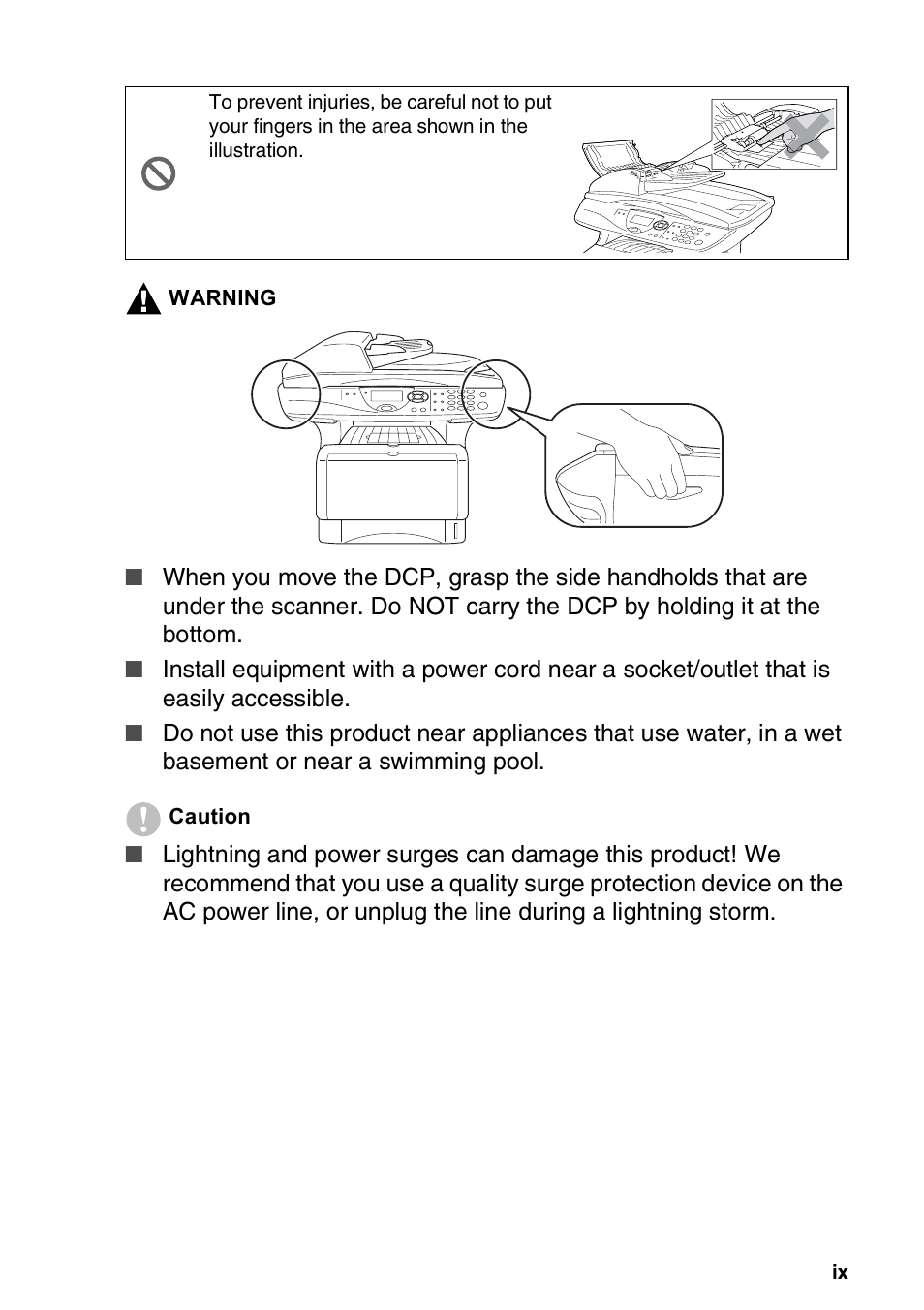 Brother DCP-8020 User Manual | Page 11 / 282
