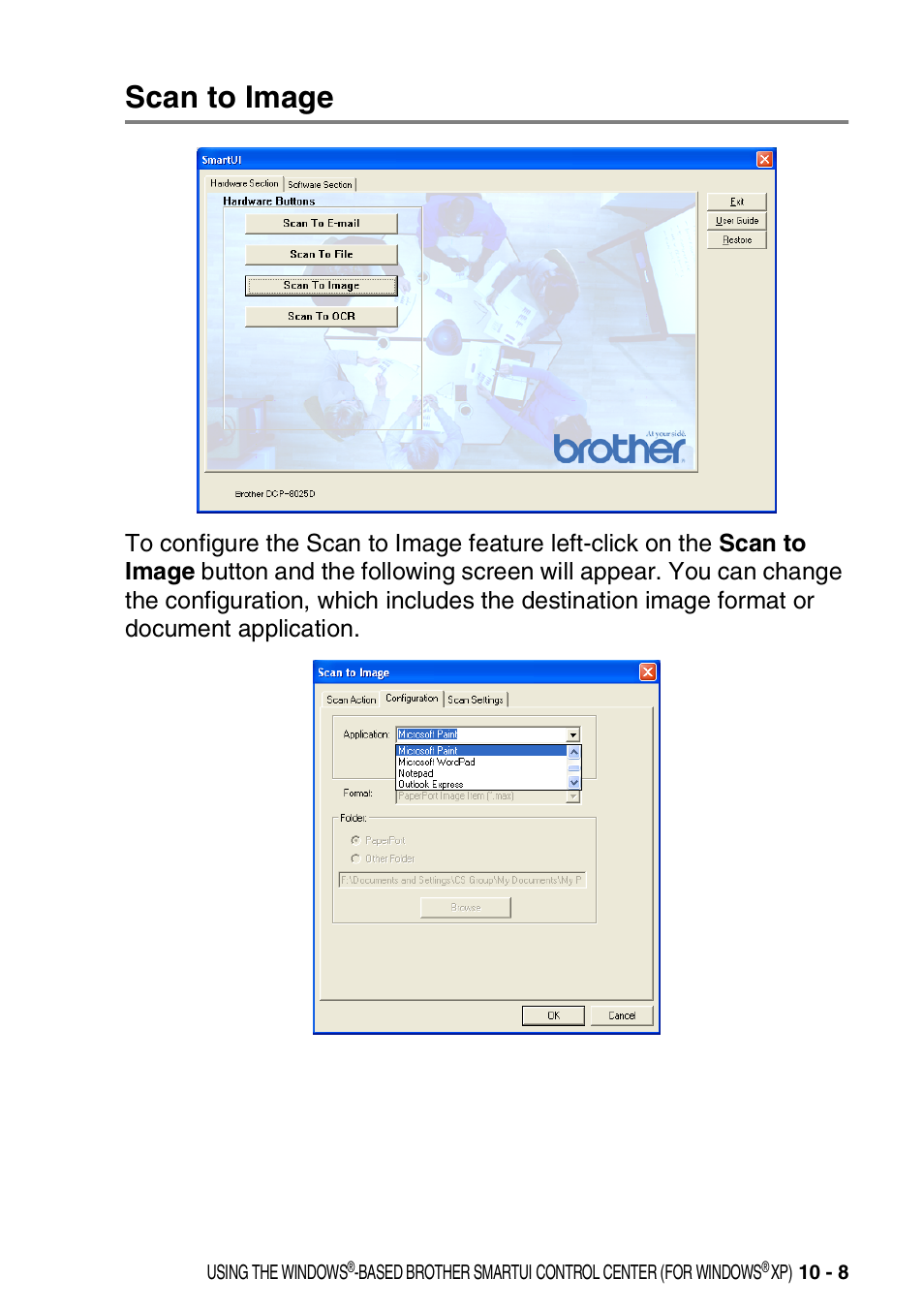 Scan to image, Scan to image -8 | Brother DCP-8020 User Manual | Page 163 / 282