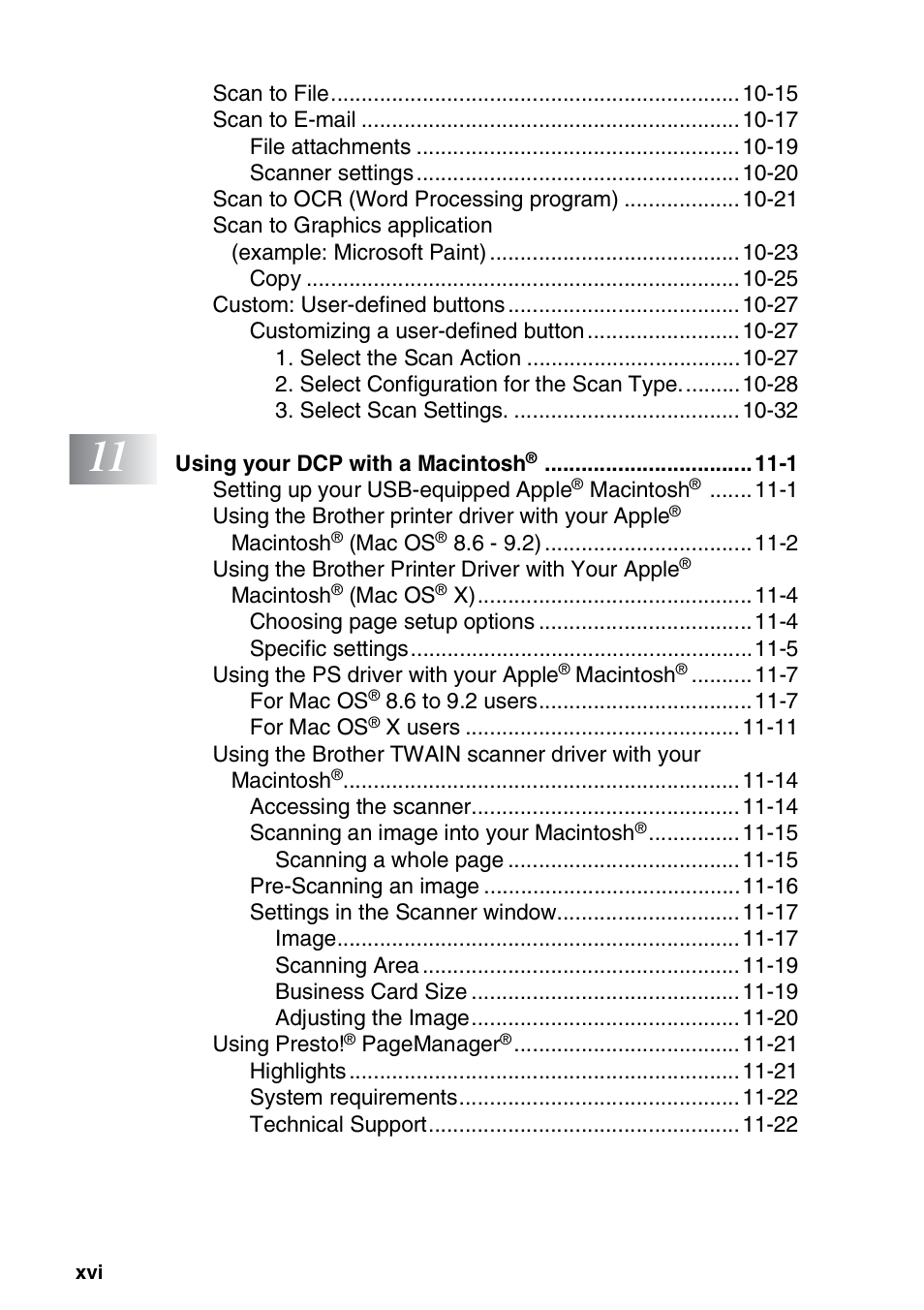 Brother DCP-8020 User Manual | Page 18 / 282