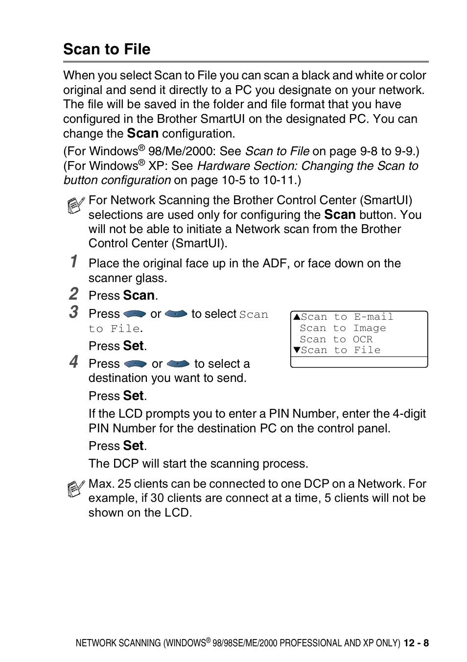 Scan to file, Scan to file -8 | Brother DCP-8020 User Manual | Page 217 / 282