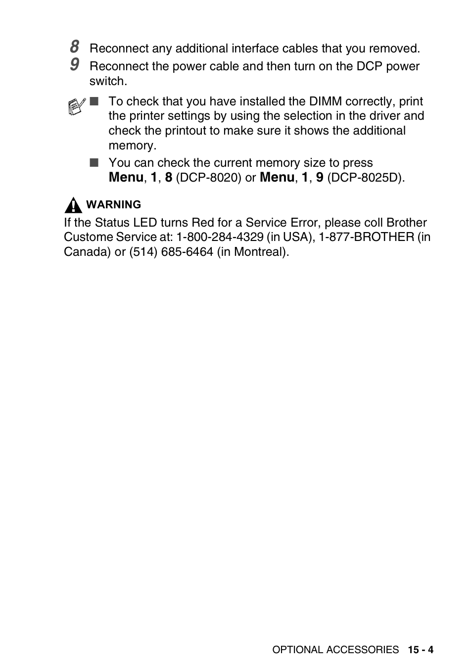 Brother DCP-8020 User Manual | Page 263 / 282