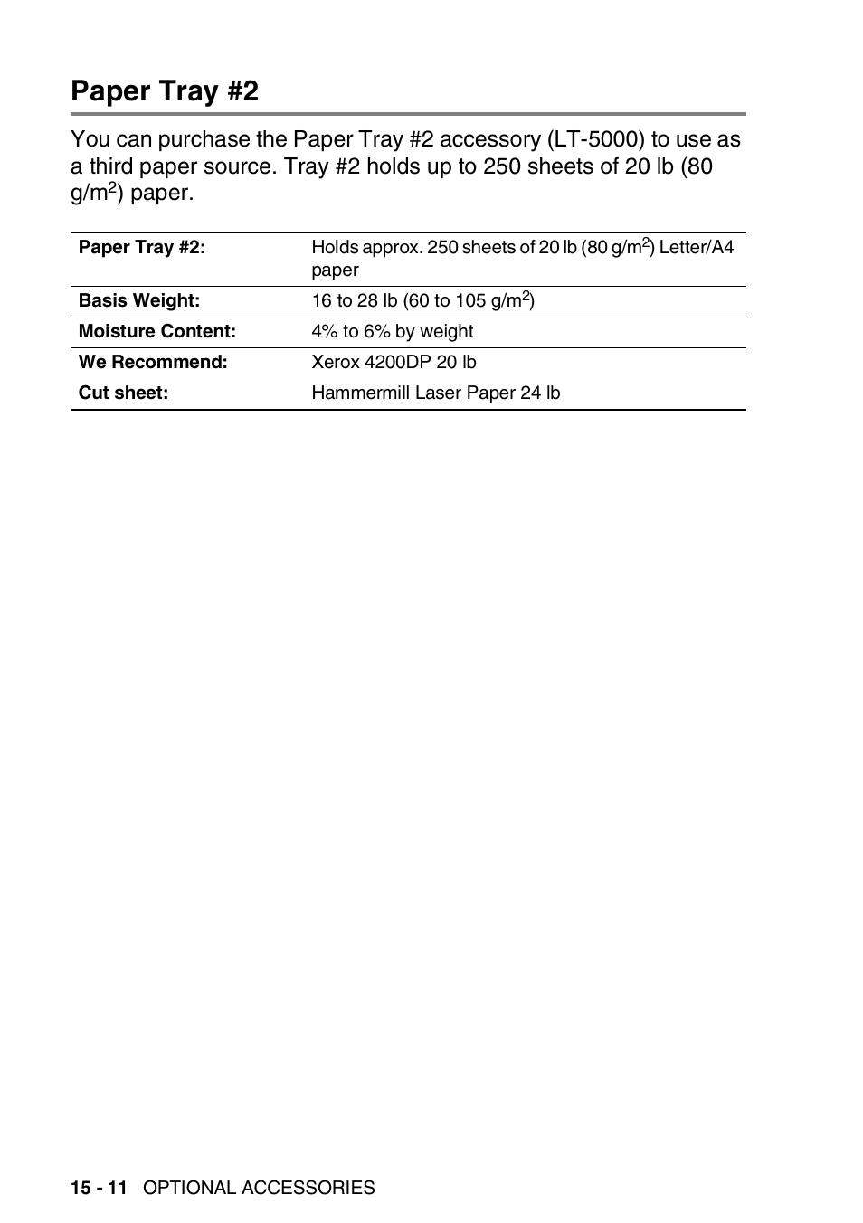 Paper tray #2, Paper tray #2 -11, Paper | Brother DCP-8020 User Manual | Page 270 / 282