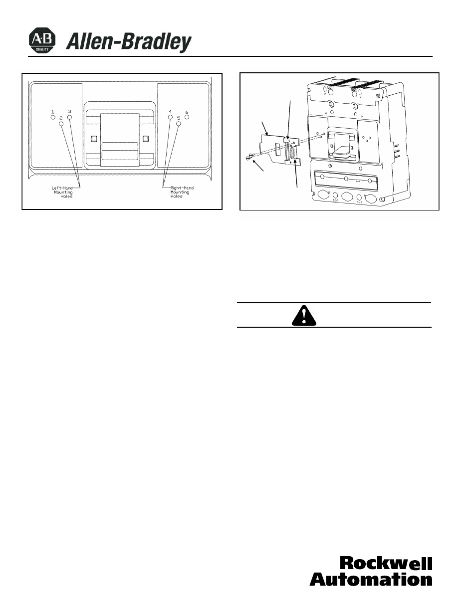 Caution | Rockwell Automation 140U Instructions for Padlockable Handle Lock Hasp Installation User Manual | Page 2 / 2