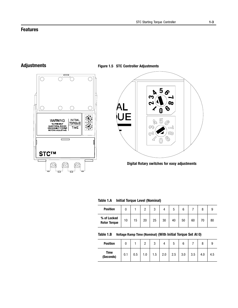 Features, Adjustments | Rockwell Automation 150 MNL/SMC DIALOG+/APP-PROD GUIDE User Manual | Page 11 / 202