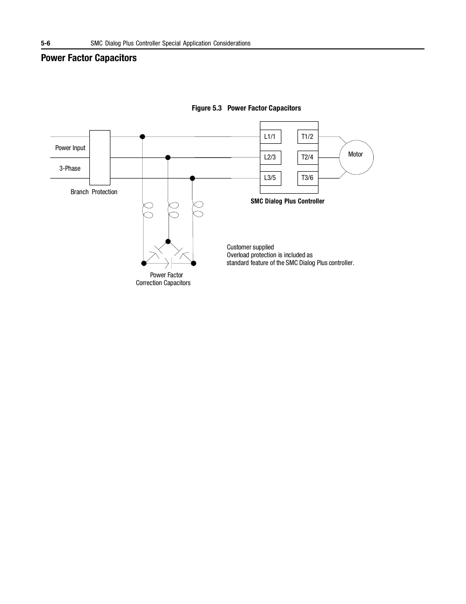 Power factor capacitors | Rockwell Automation 150 MNL/SMC DIALOG+/APP-PROD GUIDE User Manual | Page 130 / 202
