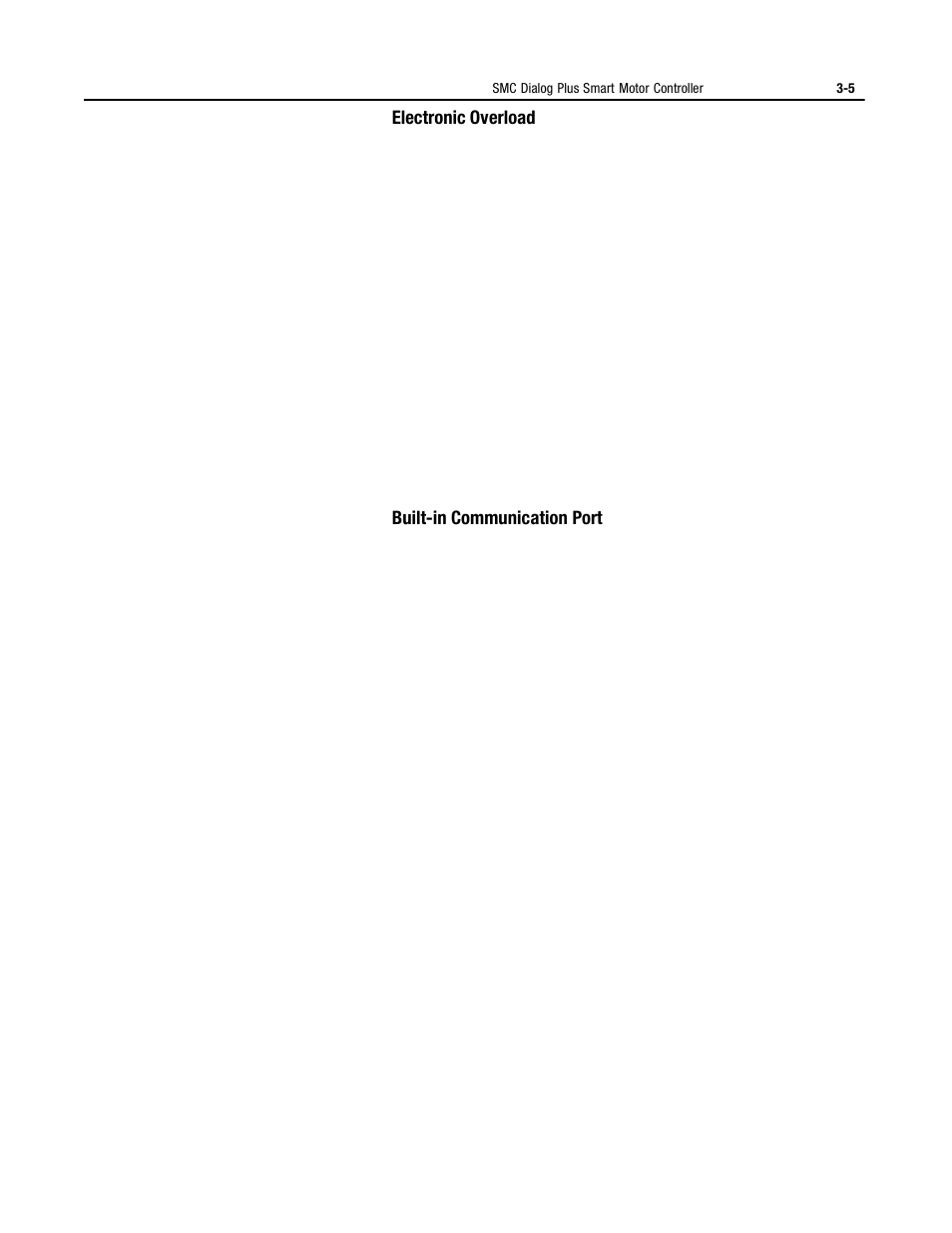 Electronic overload, Built-in communication port | Rockwell Automation 150 MNL/SMC DIALOG+/APP-PROD GUIDE User Manual | Page 42 / 202