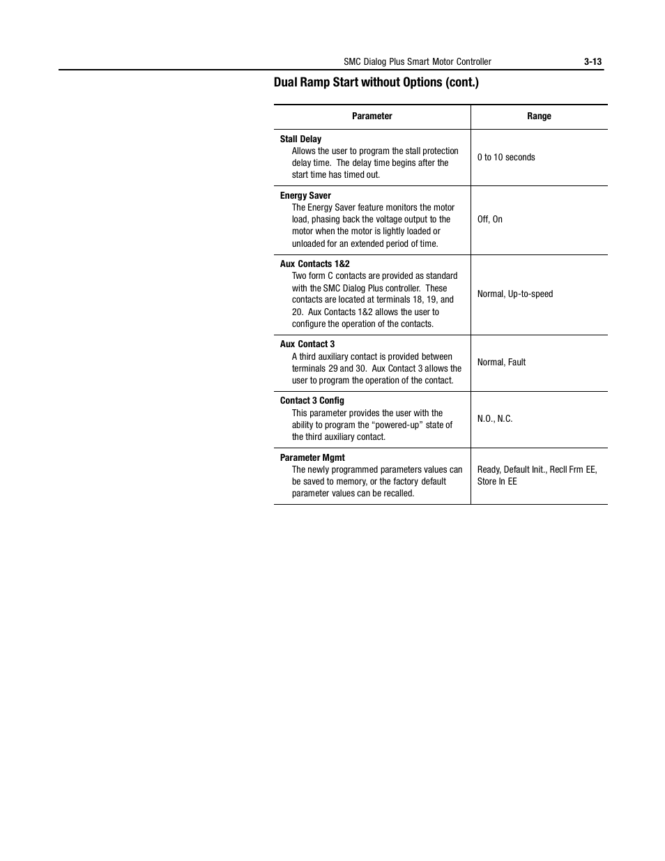 Dual ramp start without options (cont.) | Rockwell Automation 150 MNL/SMC DIALOG+/APP-PROD GUIDE User Manual | Page 50 / 202