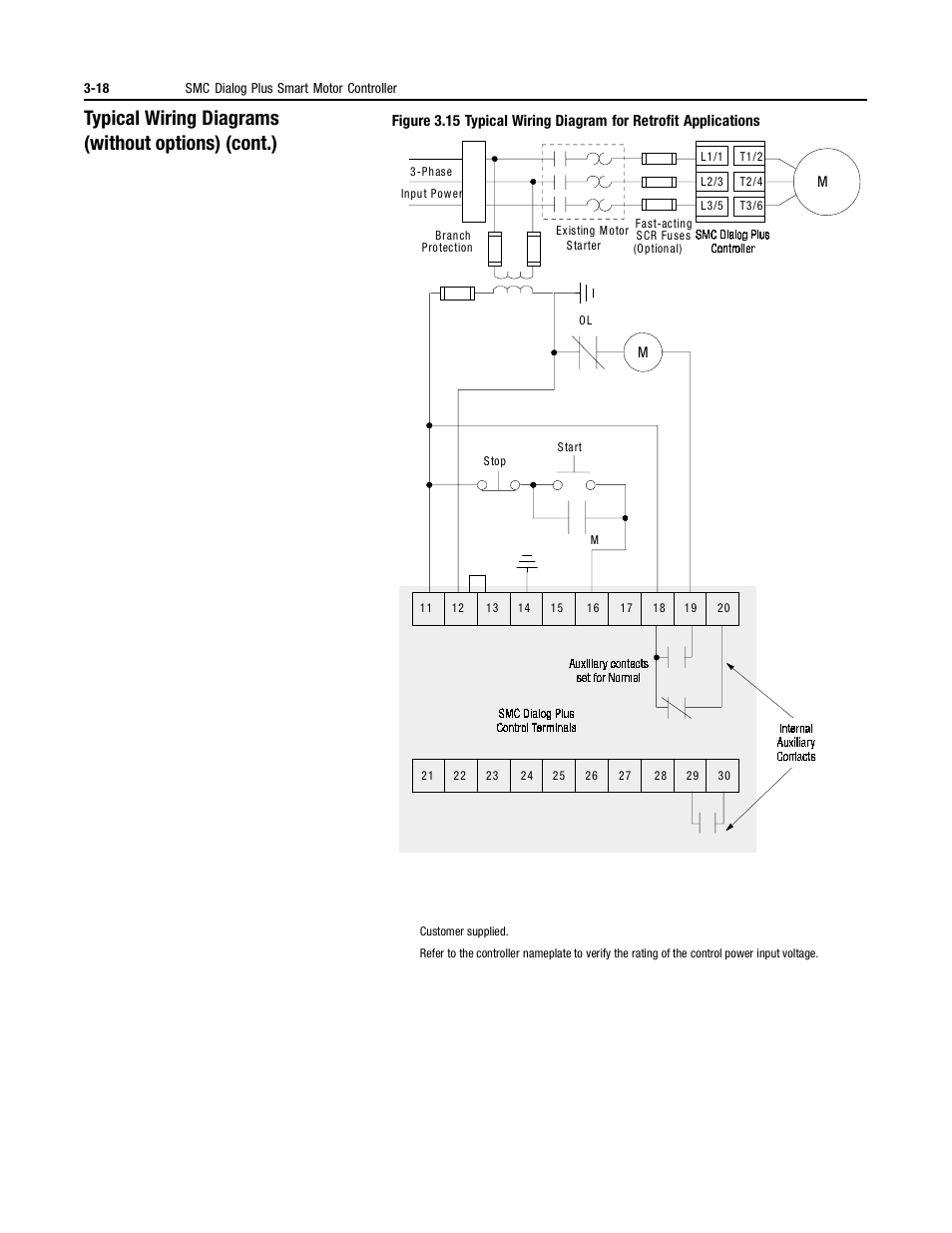 Typical wiring diagrams (without options) (cont.) | Rockwell Automation 150 MNL/SMC DIALOG+/APP-PROD GUIDE User Manual | Page 55 / 202