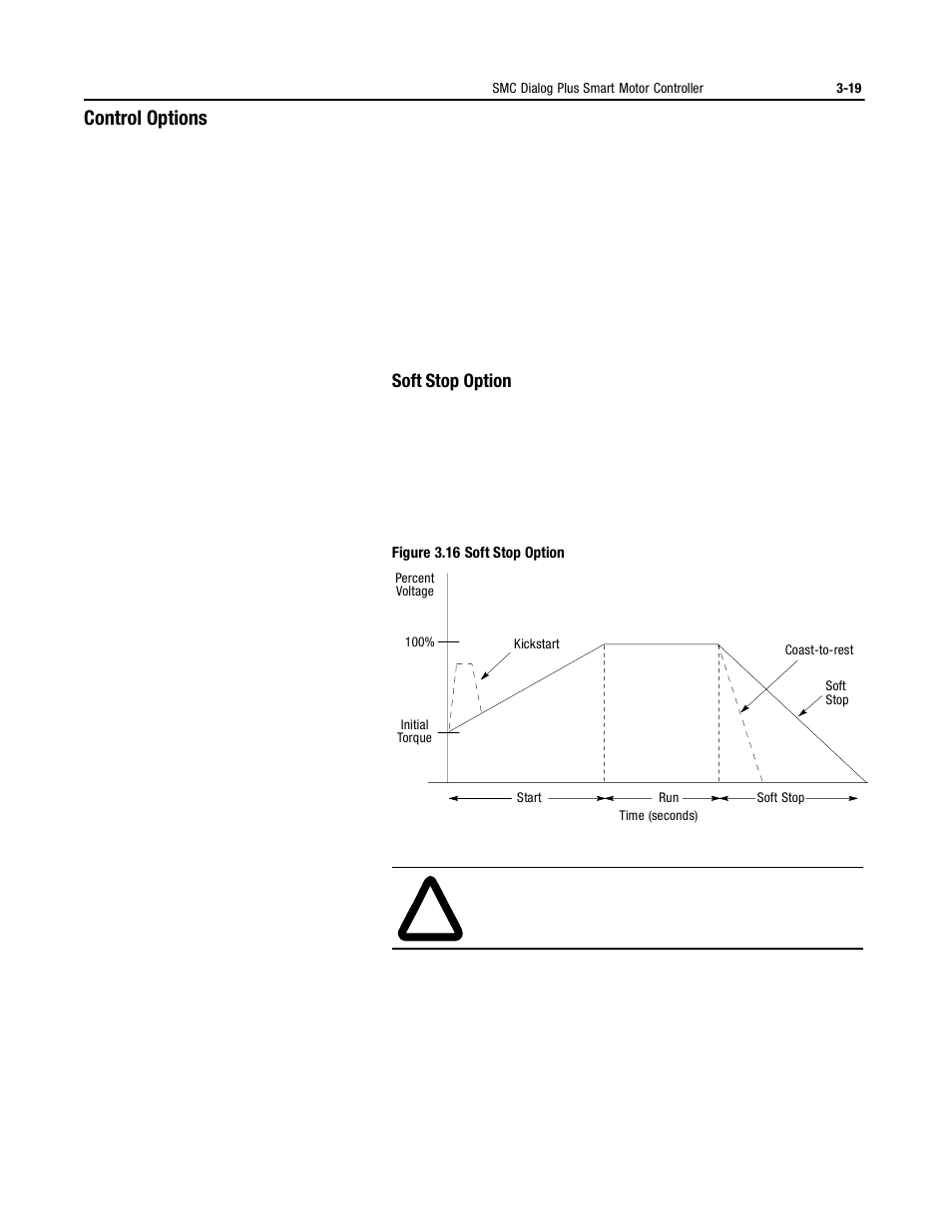 Control options, Soft stop option | Rockwell Automation 150 MNL/SMC DIALOG+/APP-PROD GUIDE User Manual | Page 56 / 202