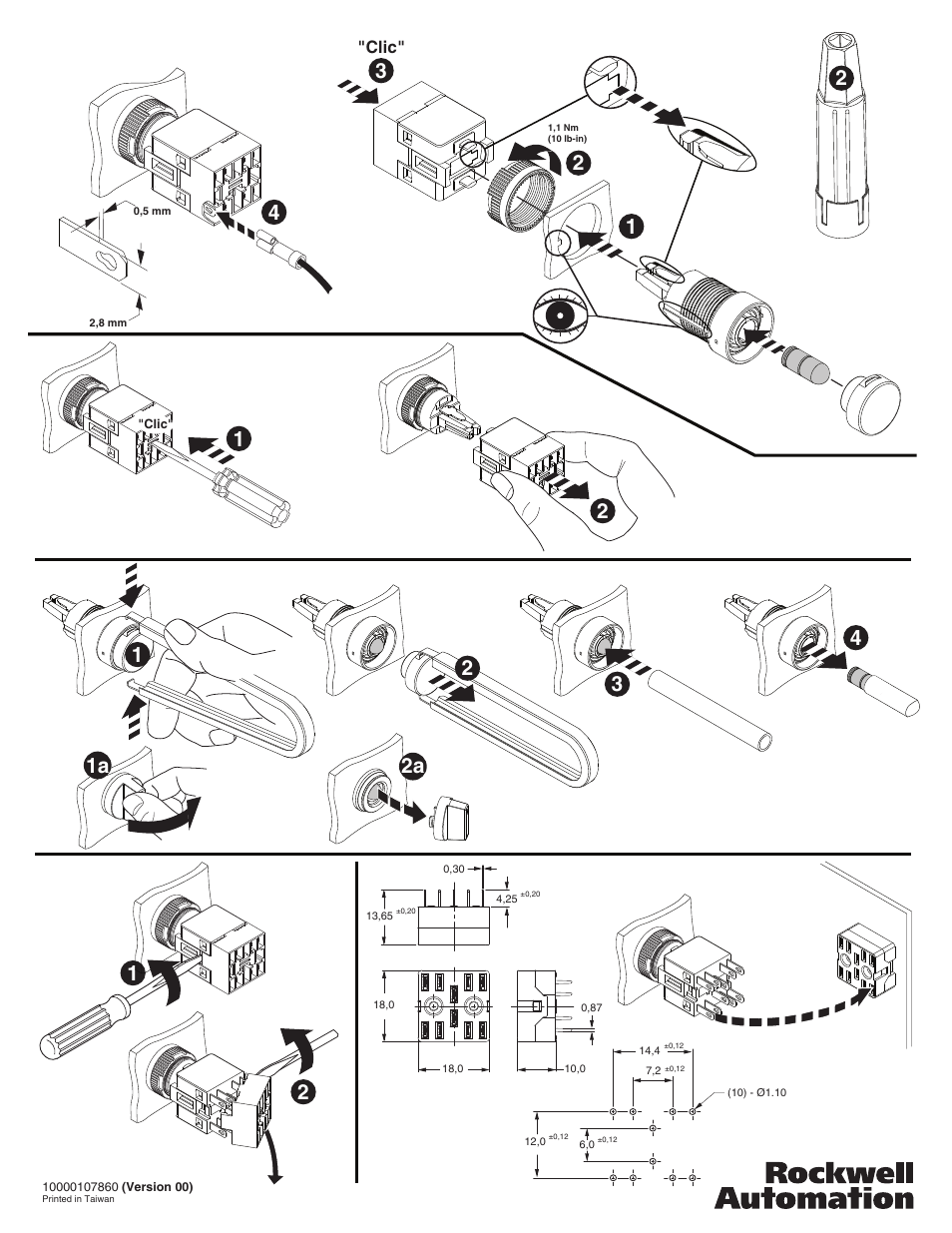 Rockwell Automation 800B 16 mm Push Button User Manual | Page 2 / 2