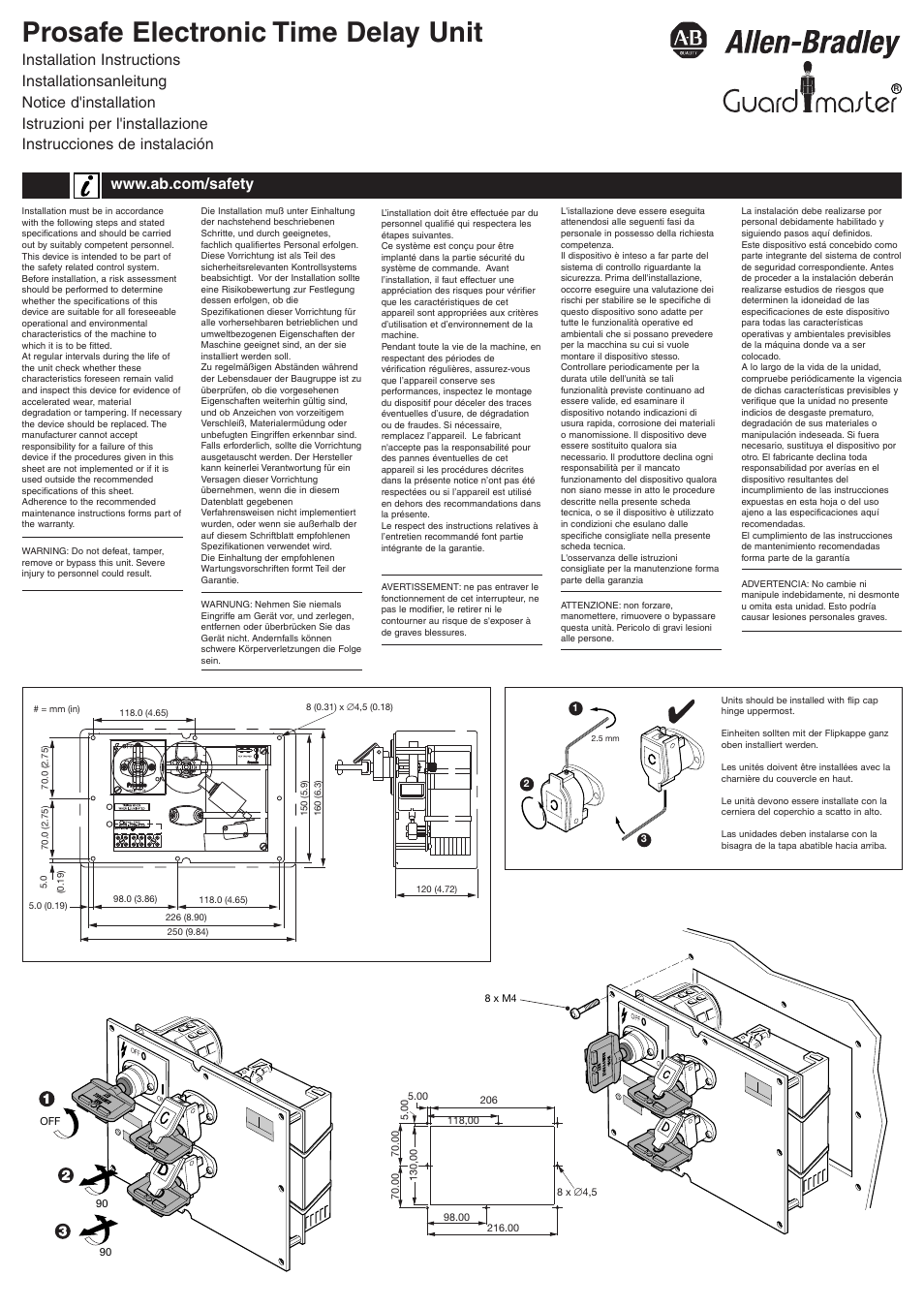 Rockwell Automation 440T Prosafe Boltlock Solenoid Locked with electrical isolation User Manual | 4 pages