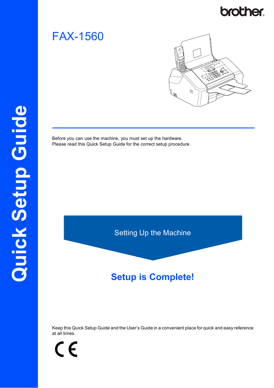 Brother FAX-1560 User Manual | 18 pages