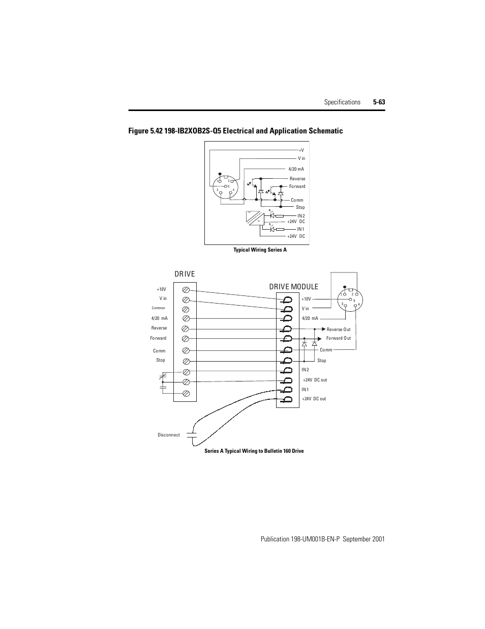 Dr ive drive module | Rockwell Automation 198x Modular DeviceNet Starter Auxiliary I/O User Manual | Page 129 / 164