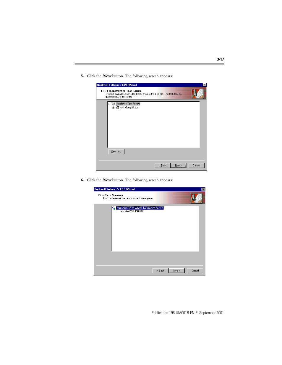 Rockwell Automation 198x Modular DeviceNet Starter Auxiliary I/O User Manual | Page 37 / 164