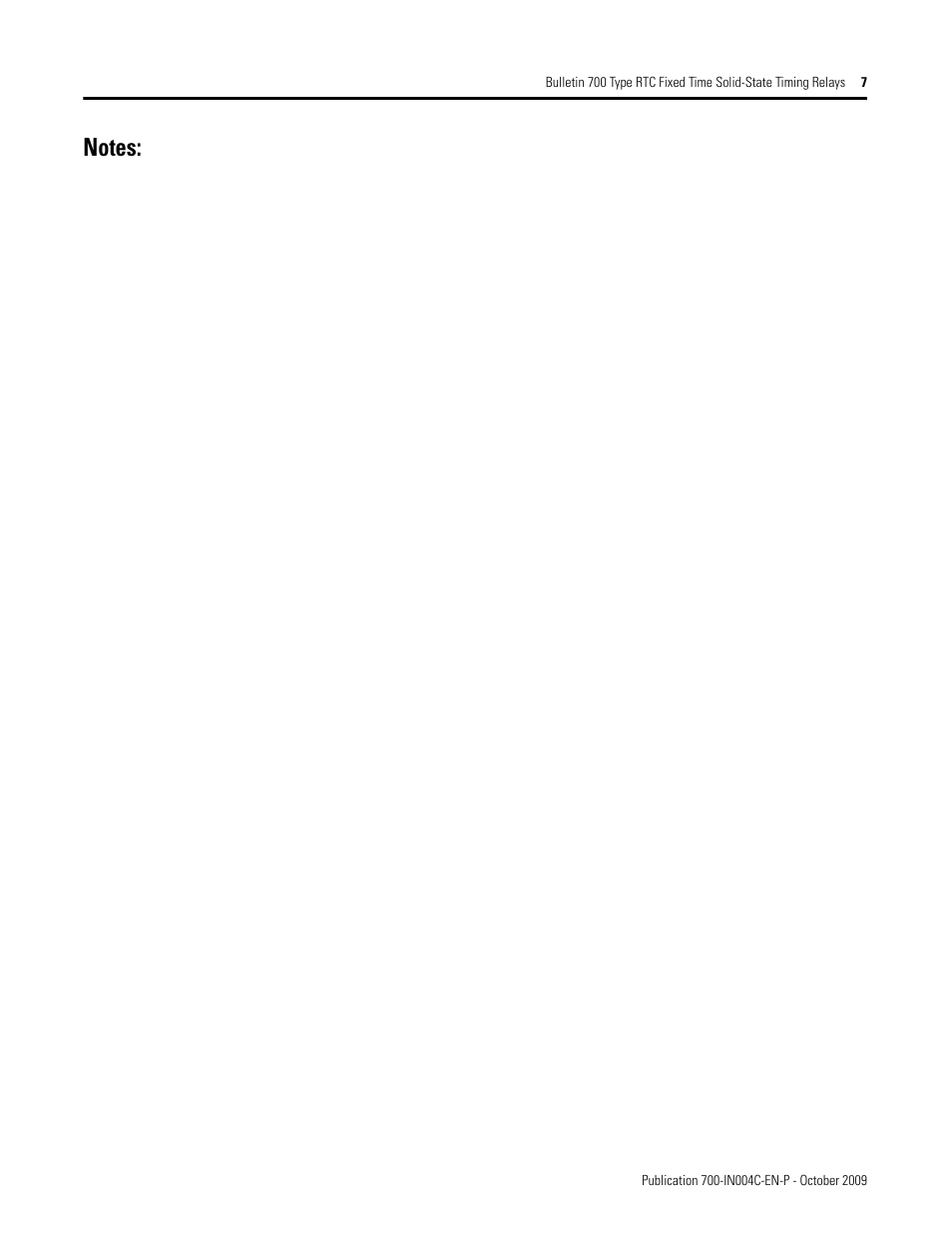 Rockwell Automation 700-RTC Type RTC Fixed Time Solid-State Timing Relays User Manual | Page 7 / 8
