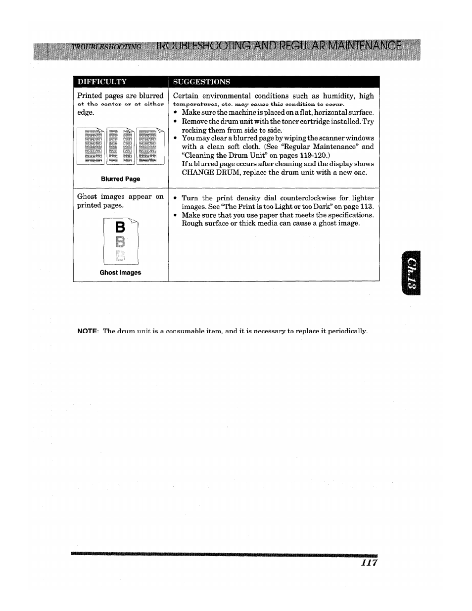 Mum.f.rmntinn | Brother INTELLIFAX 3650 User Manual | Page 125 / 144