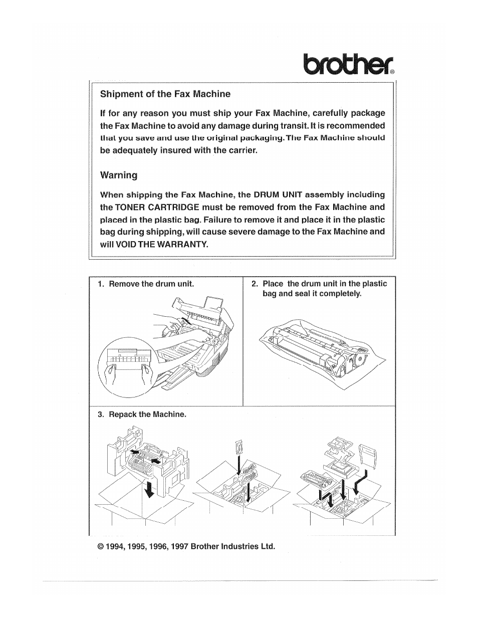 Brother | Brother INTELLIFAX 3650 User Manual | Page 2 / 144