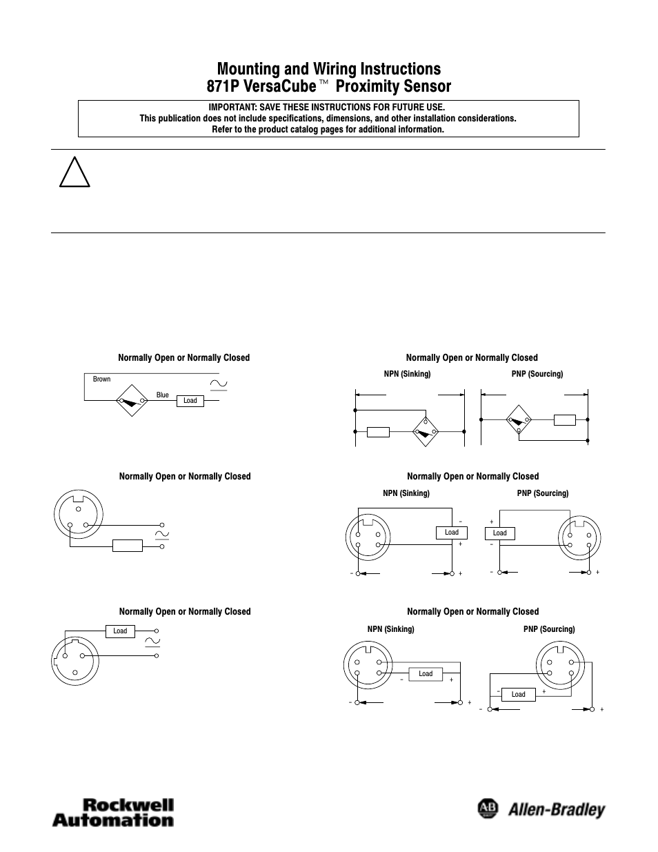 Rockwell Automation 871P VersaCube User Manual | 2 pages