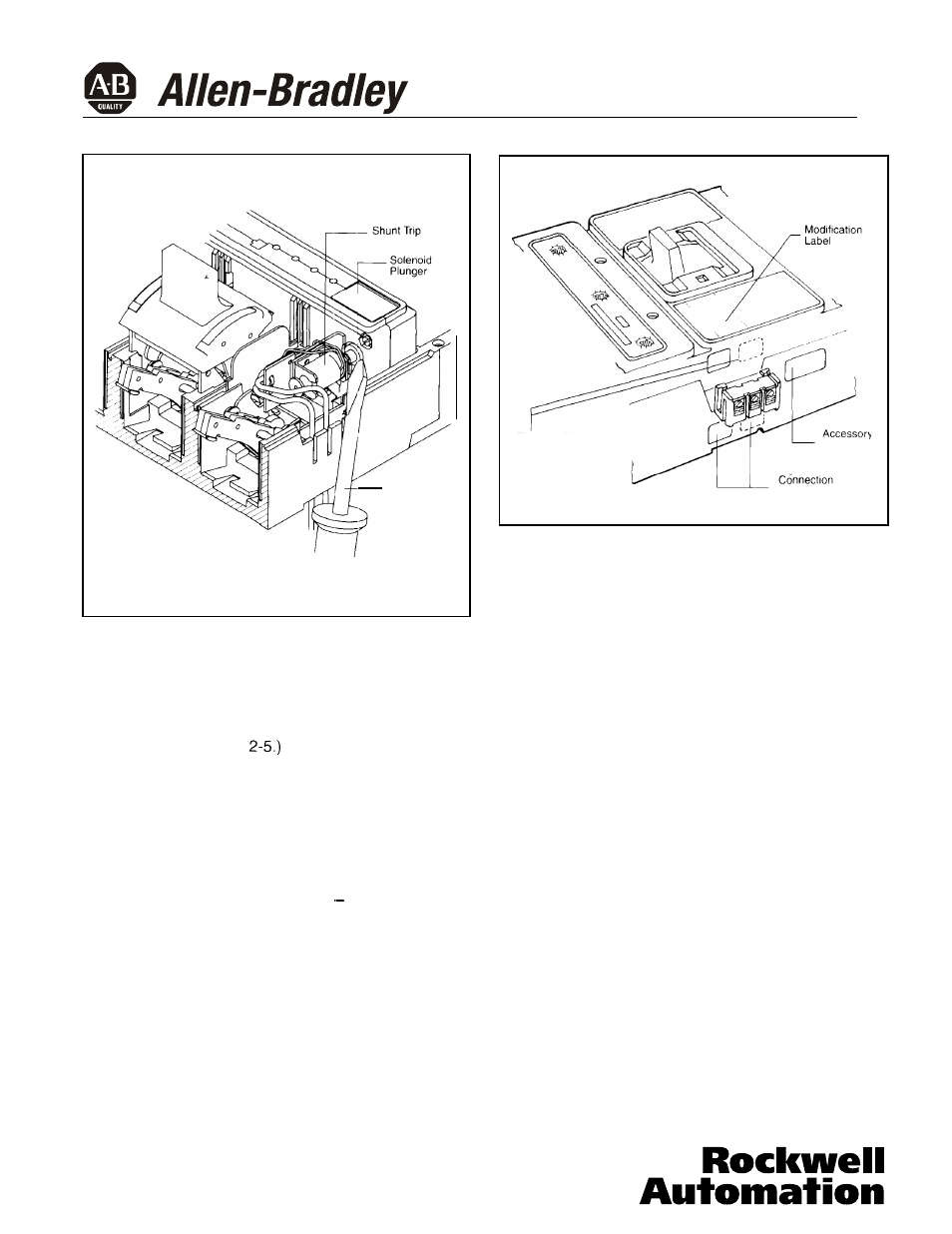 Rockwell Automation 140U Q and M-Frame Circuit Breakers Instruction Leaflet for Shunt Trip User Manual | Page 5 / 8