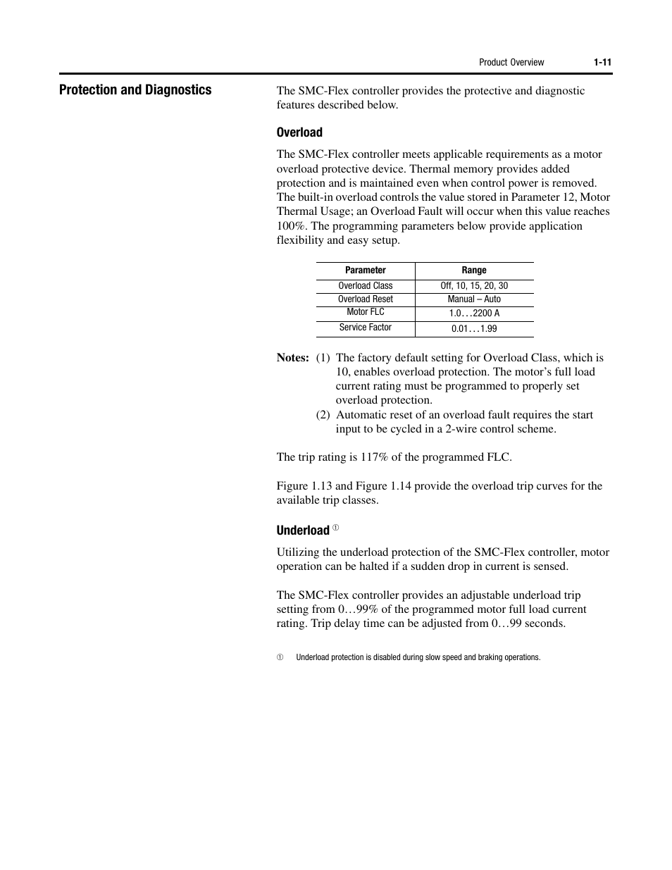 Protection and diagnostics | Rockwell Automation 150 SMC-Flex User Manual User Manual | Page 19 / 162