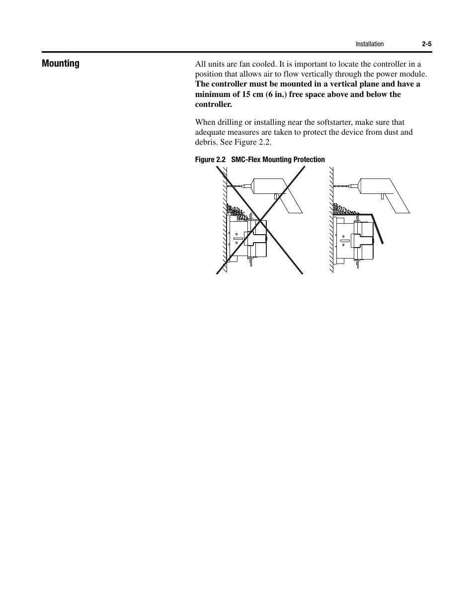 Mounting | Rockwell Automation 150 SMC-Flex User Manual User Manual | Page 35 / 162