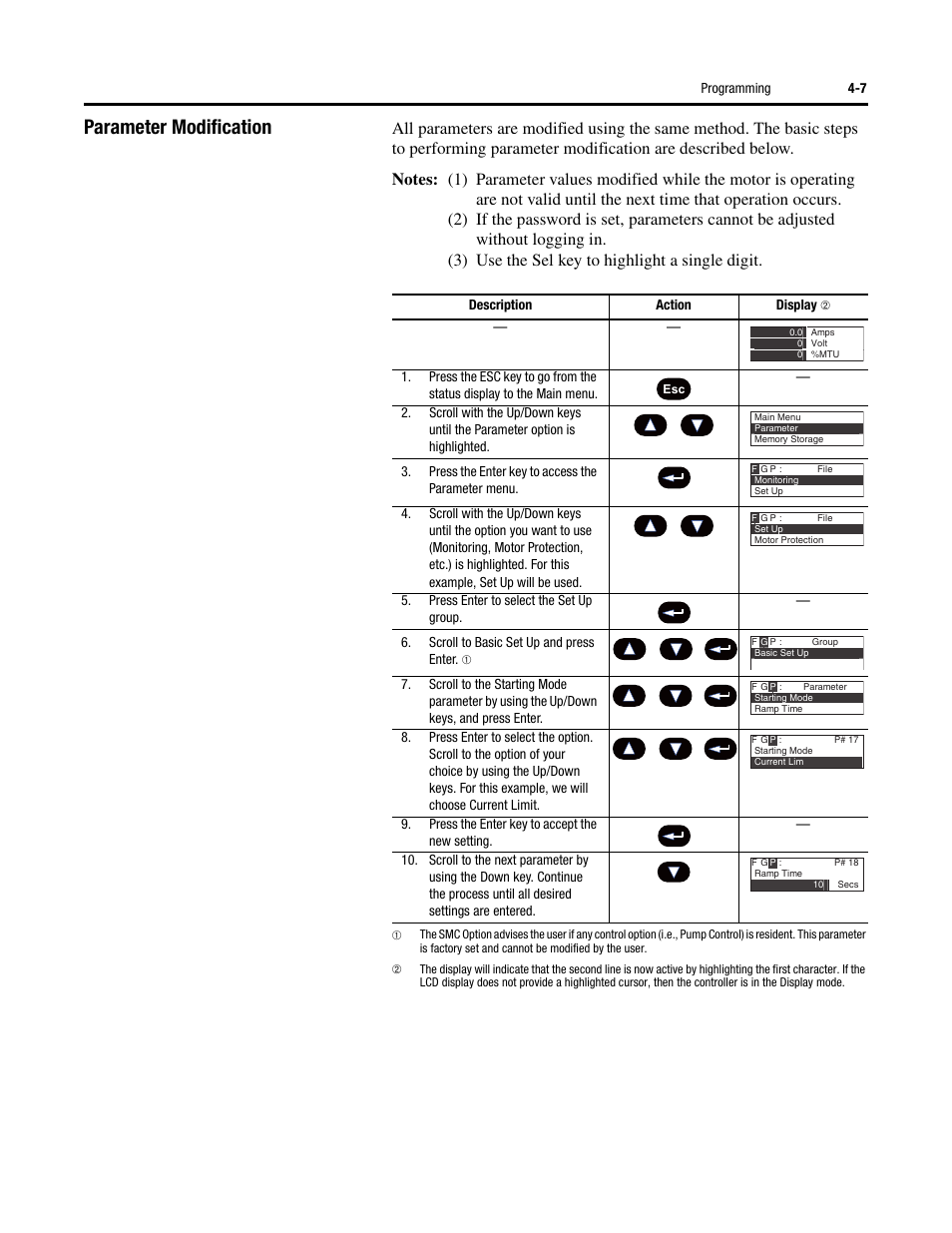Parameter modification | Rockwell Automation 150 SMC-Flex User Manual User Manual | Page 91 / 162