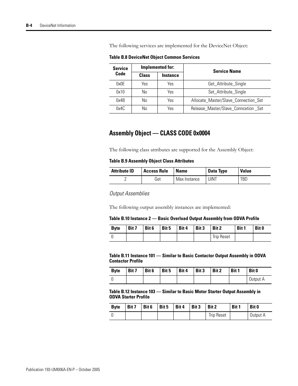 Rockwell Automation 193-EDN E1Plus Overload Relays - DeviceNet Module User Manual | Page 56 / 76