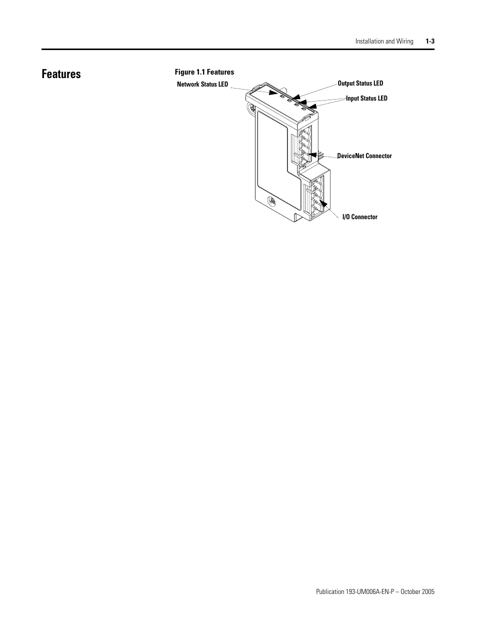 Features | Rockwell Automation 193-EDN E1Plus Overload Relays - DeviceNet Module User Manual | Page 7 / 76