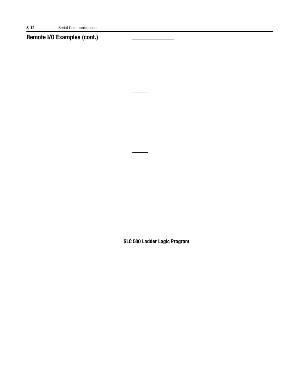 Remote i/o examples (cont.) | Rockwell Automation 150 USE MN/SMC DIALOG + CONTROLLER User Manual | Page 121 / 189