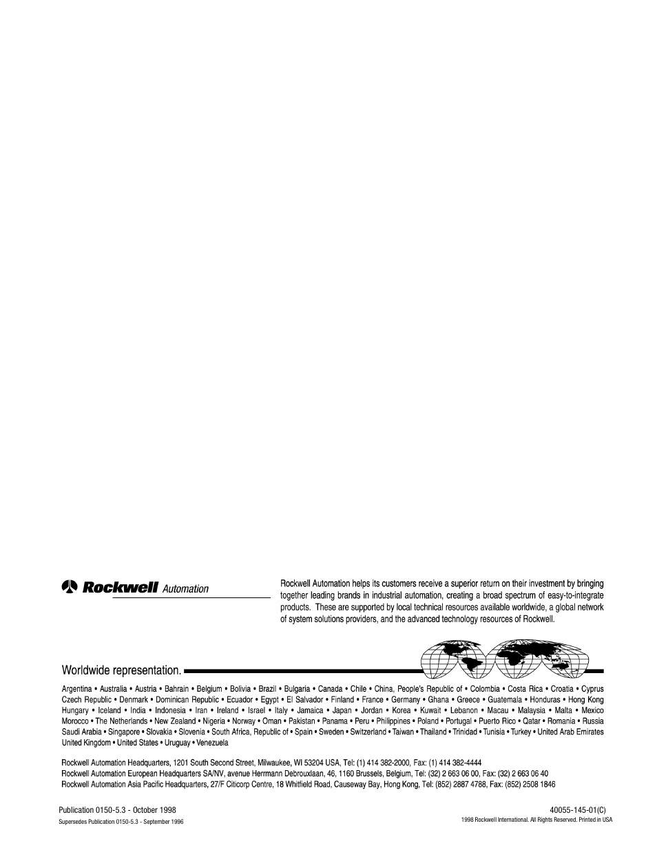 Rockwell Automation 150 USE MN/SMC DIALOG + CONTROLLER User Manual | Page 189 / 189