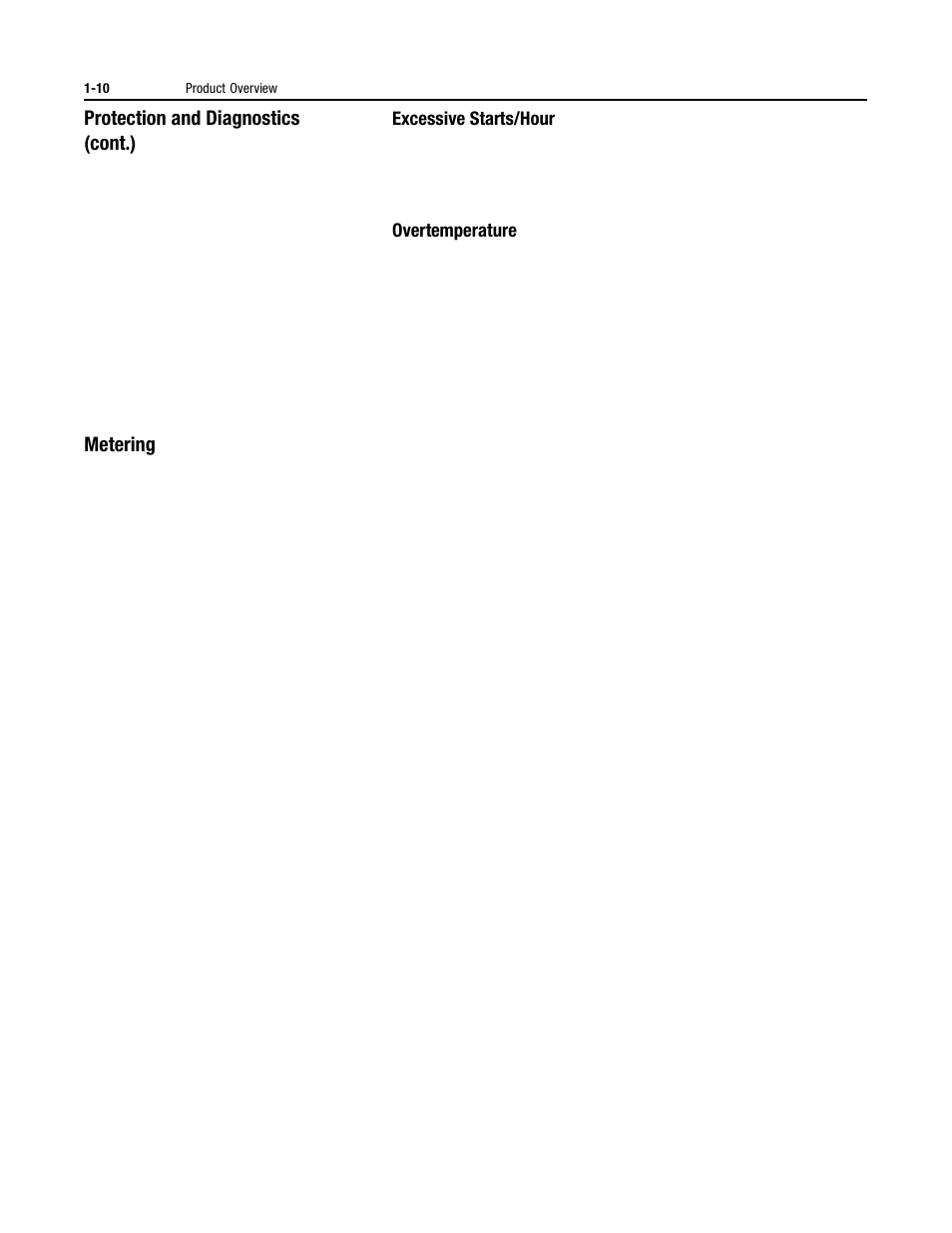 Protection and diagnostics (cont.), Metering | Rockwell Automation 150 USE MN/SMC DIALOG + CONTROLLER User Manual | Page 20 / 189