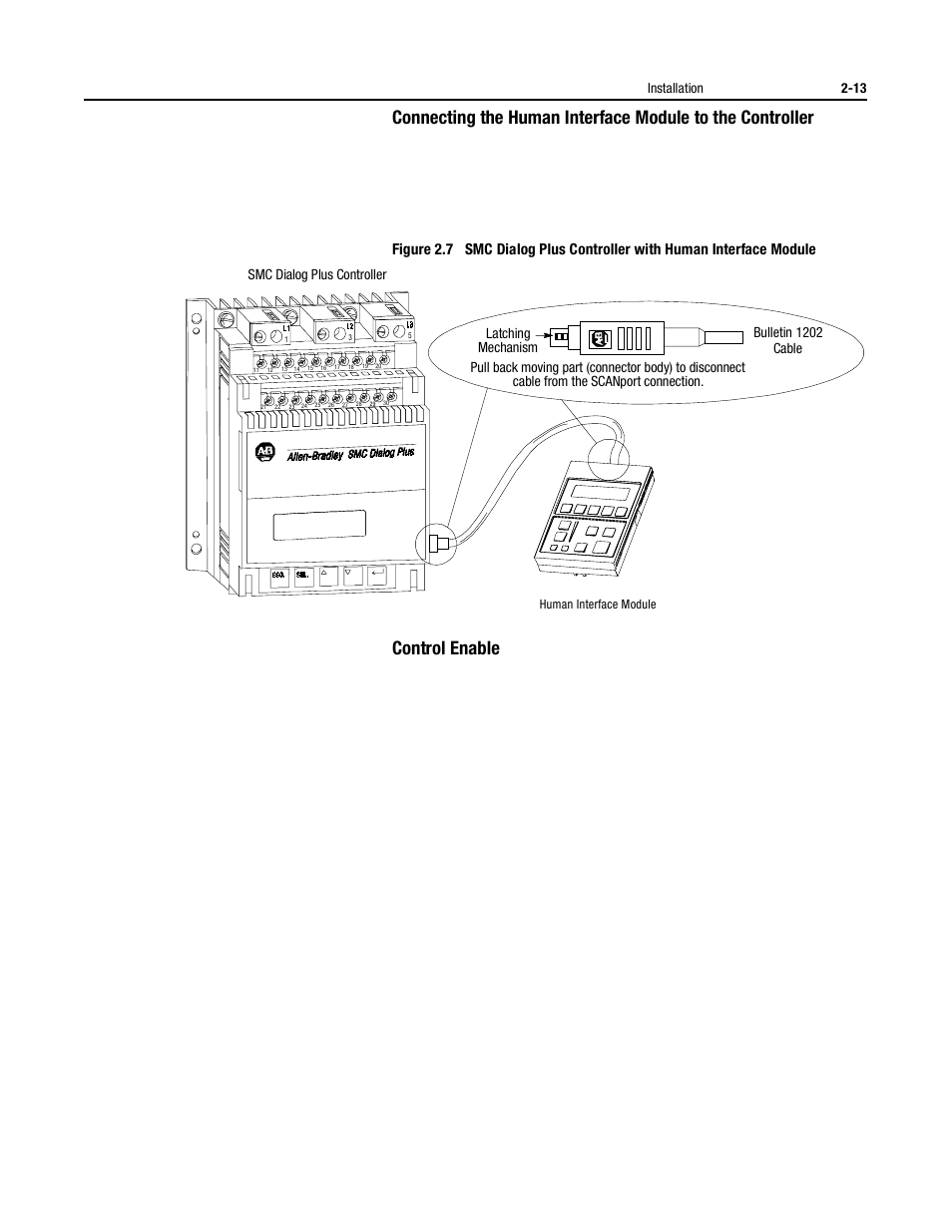 Control enable, Smc dialog plus controller | Rockwell Automation 150 USE MN/SMC DIALOG + CONTROLLER User Manual | Page 39 / 189