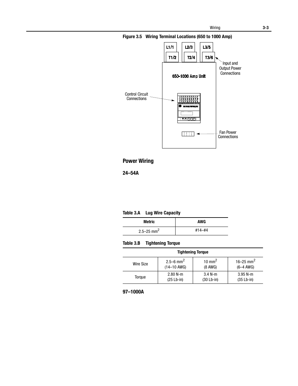 Power wiring | Rockwell Automation 150 USE MN/SMC DIALOG + CONTROLLER User Manual | Page 49 / 189