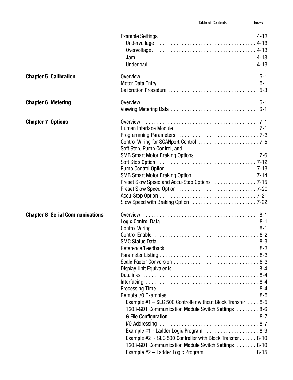 Rockwell Automation 150 USE MN/SMC DIALOG + CONTROLLER User Manual | Page 5 / 189