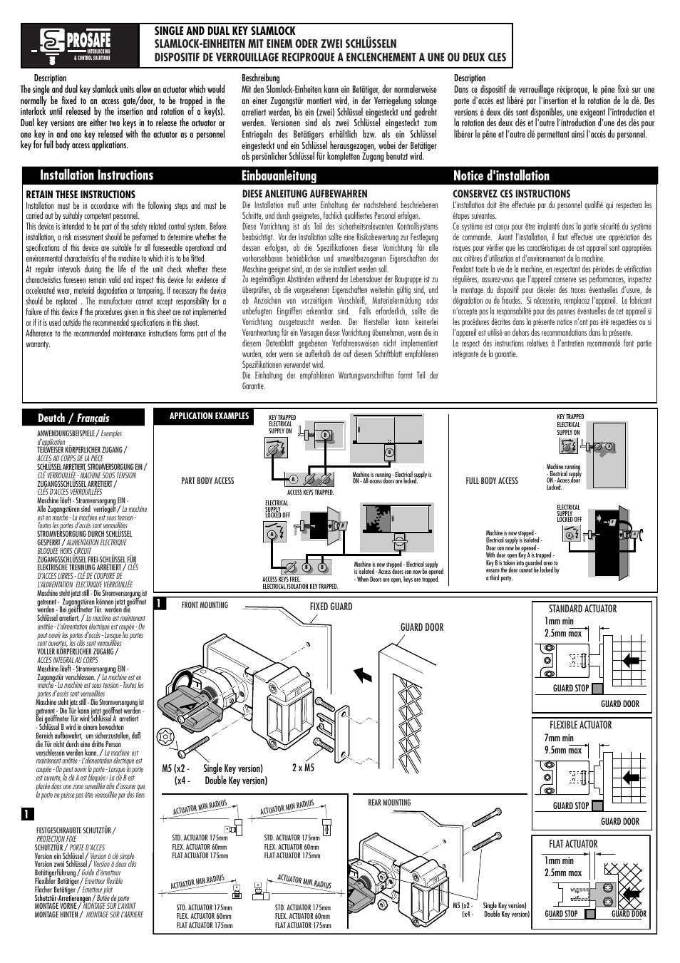 Rockwell Automation 440T Slamlock Trapped Key Interlock Switch User Manual | 4 pages