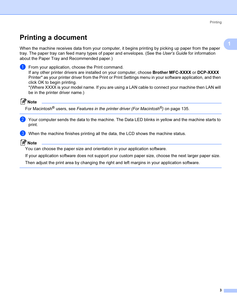 Printing a document | Brother MFC 9840CDW User Manual | Page 10 / 221