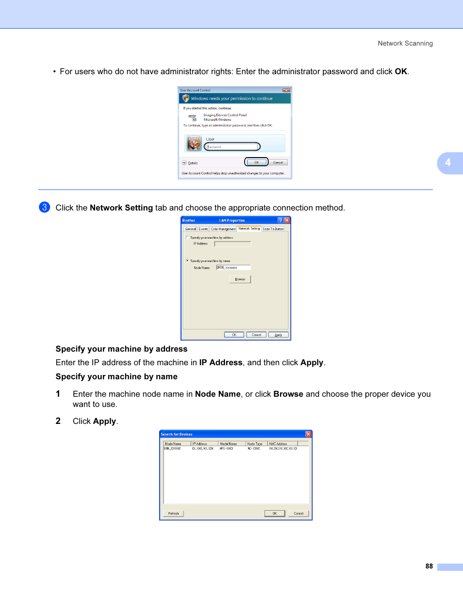 Click apply | Brother MFC 9840CDW User Manual | Page 95 / 221