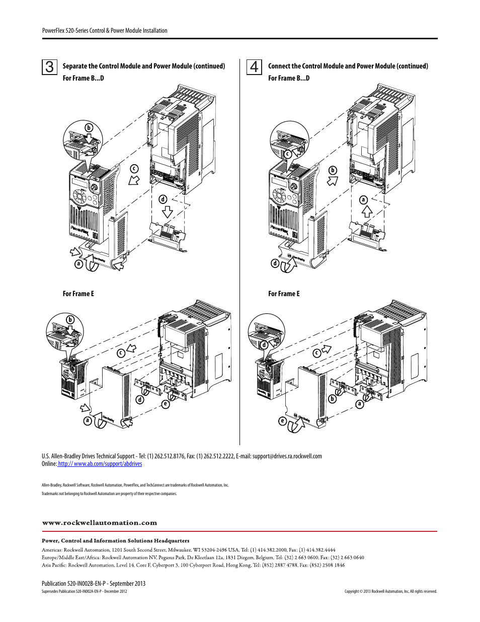 Rockwell Automation 25B PowerFlex 520-Series Control & Power Module User Manual | Page 2 / 2