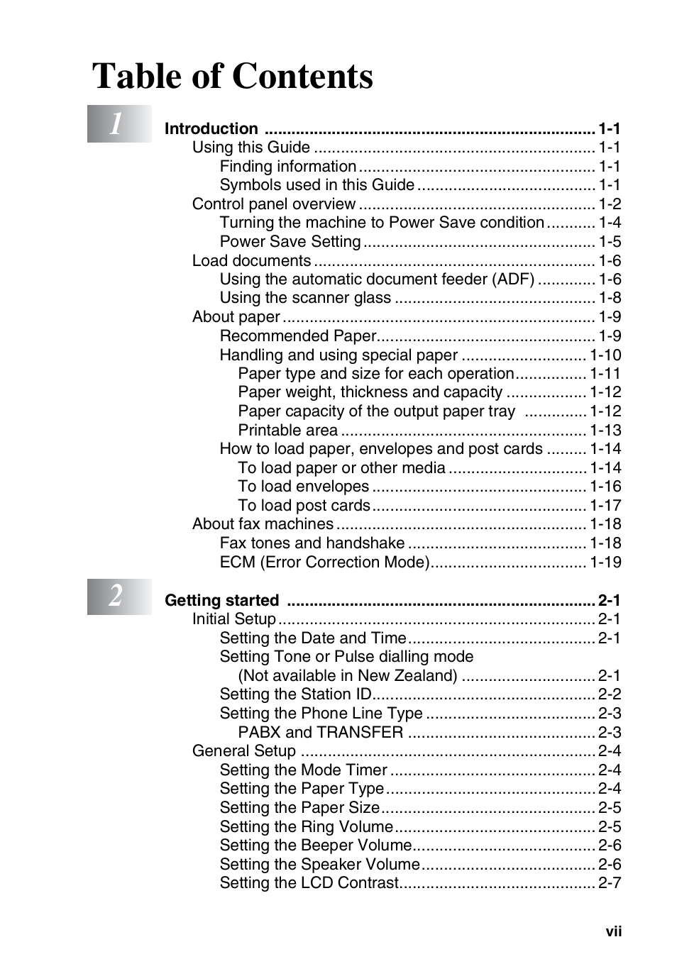 Brother DCP-110C User Manual | Page 9 / 212