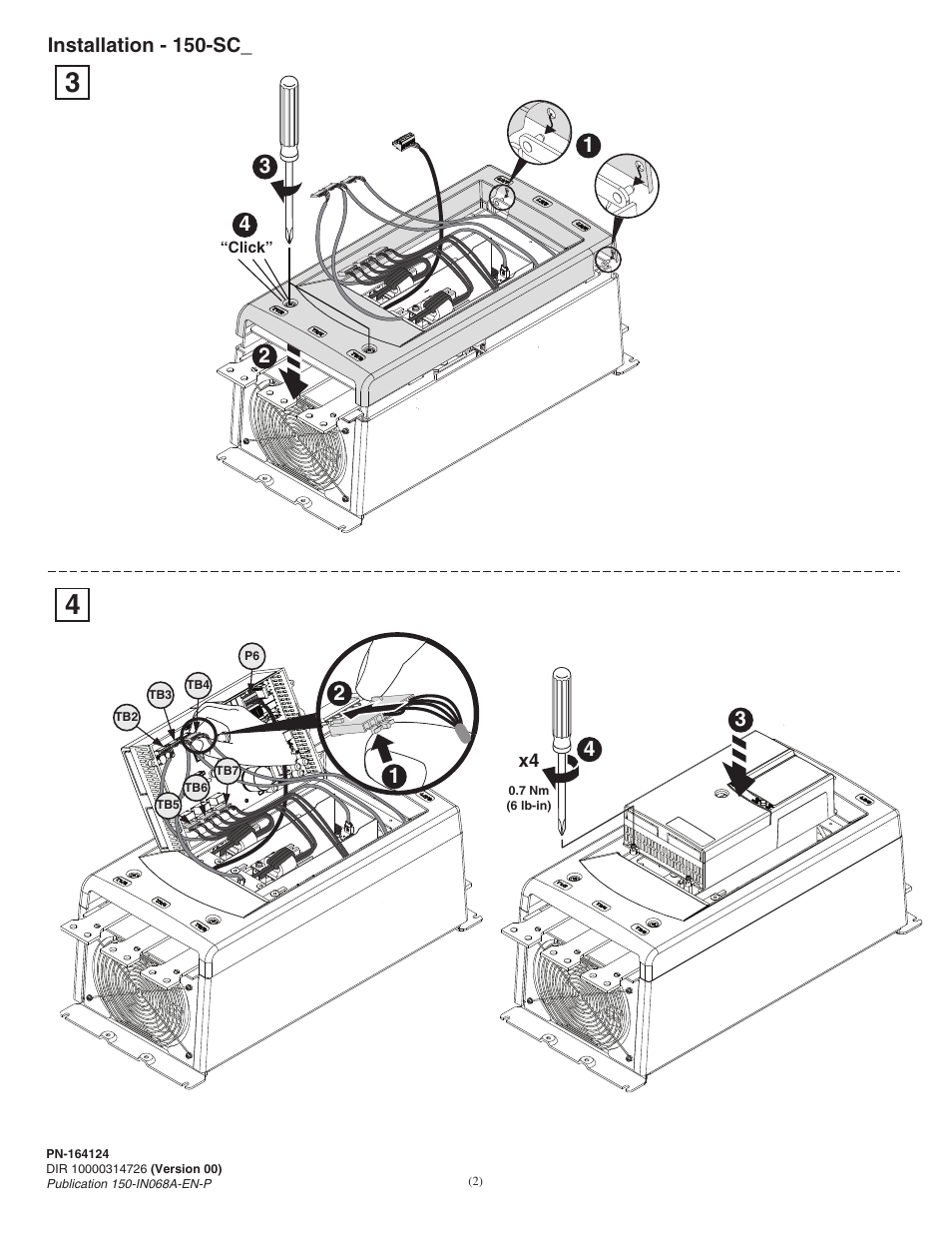 Rockwell Automation 150-SCRC SMC-50 Soft Starter Cover Replacement User Manual | Page 2 / 6