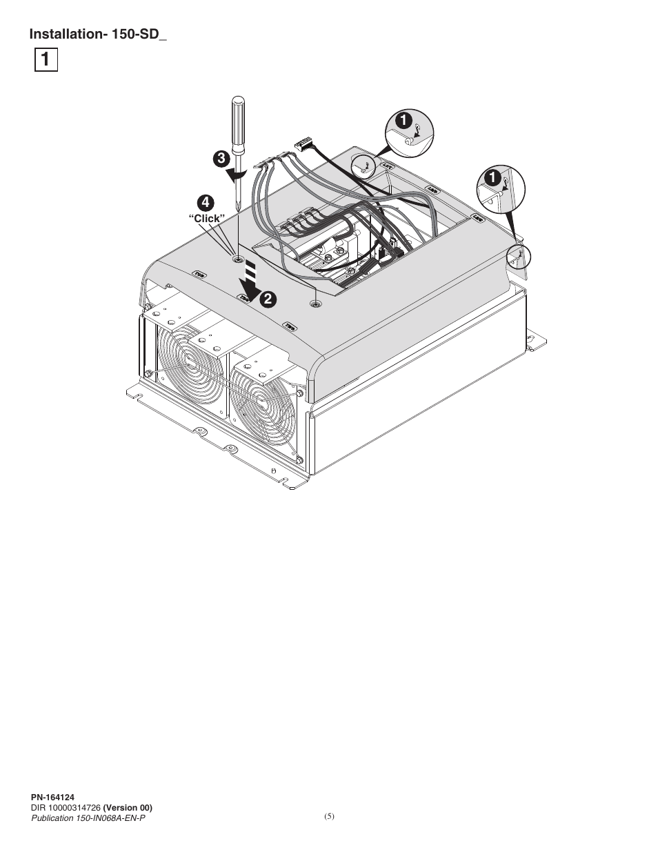 Rockwell Automation 150-SCRC SMC-50 Soft Starter Cover Replacement User Manual | Page 5 / 6