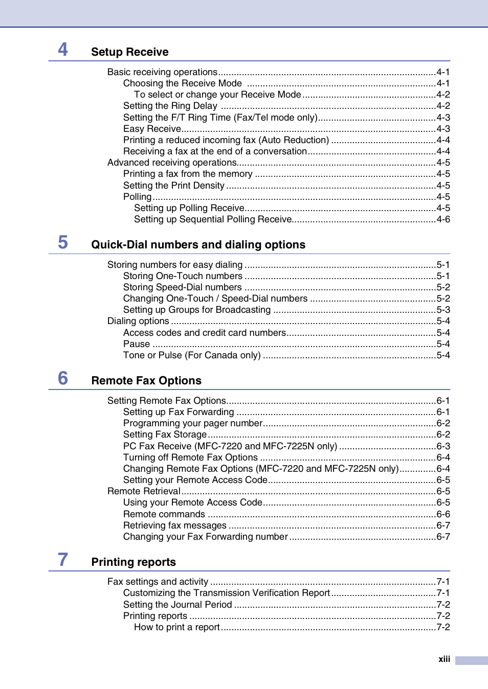 Brother FAX2820 User Manual | Page 15 / 161