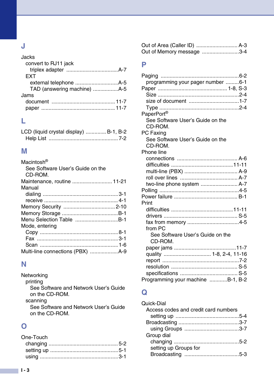 Brother FAX2820 User Manual | Page 155 / 161