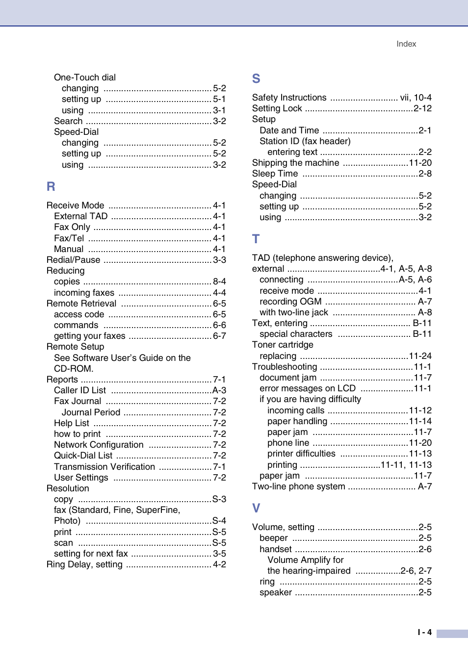 Brother FAX2820 User Manual | Page 156 / 161