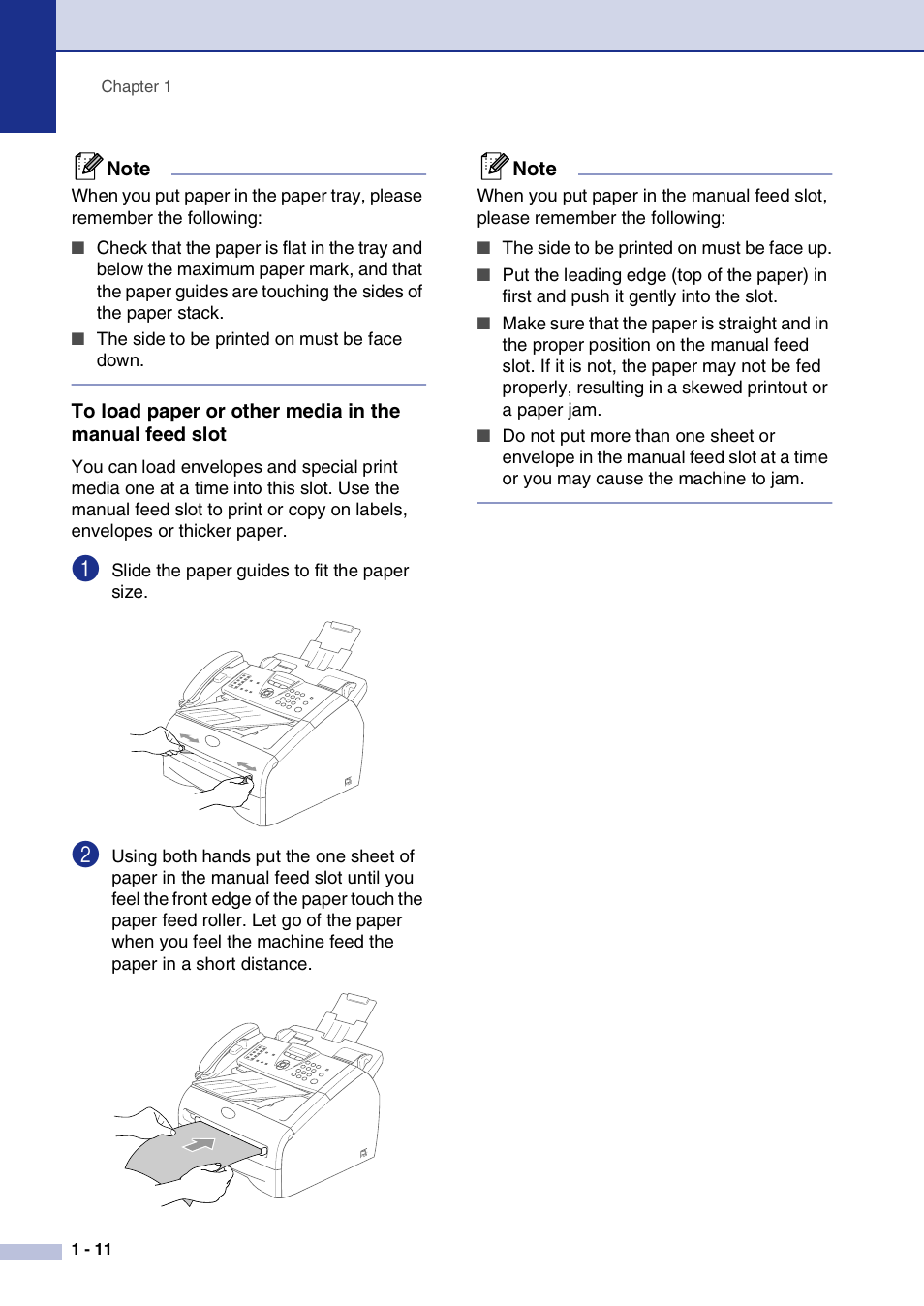 Brother FAX2820 User Manual | Page 29 / 161