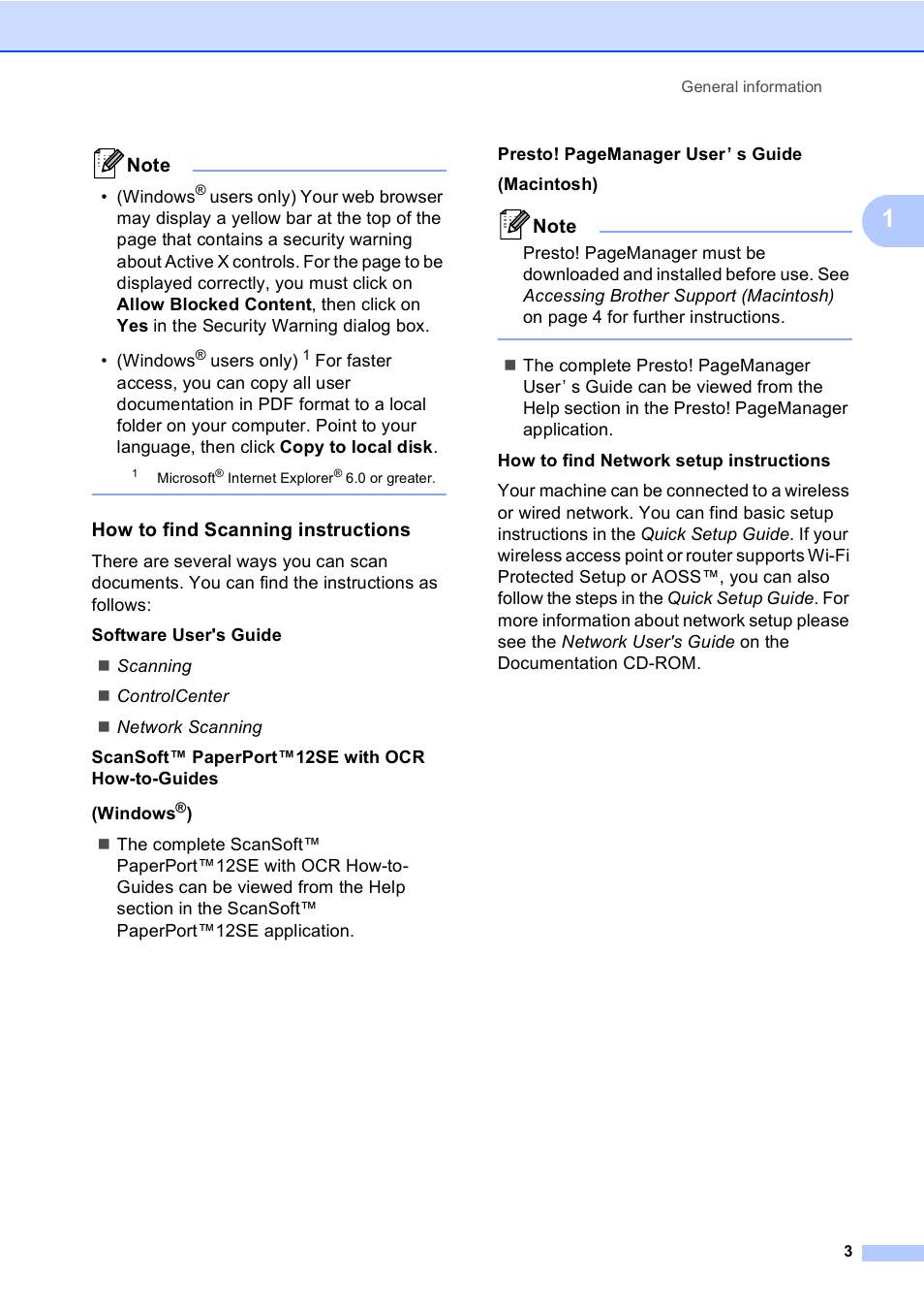 How to find scanning instructions | Brother MFC 9970CDW User Manual | Page 11 / 218
