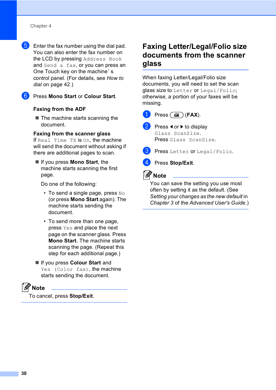 Brother MFC 9970CDW User Manual | Page 38 / 218