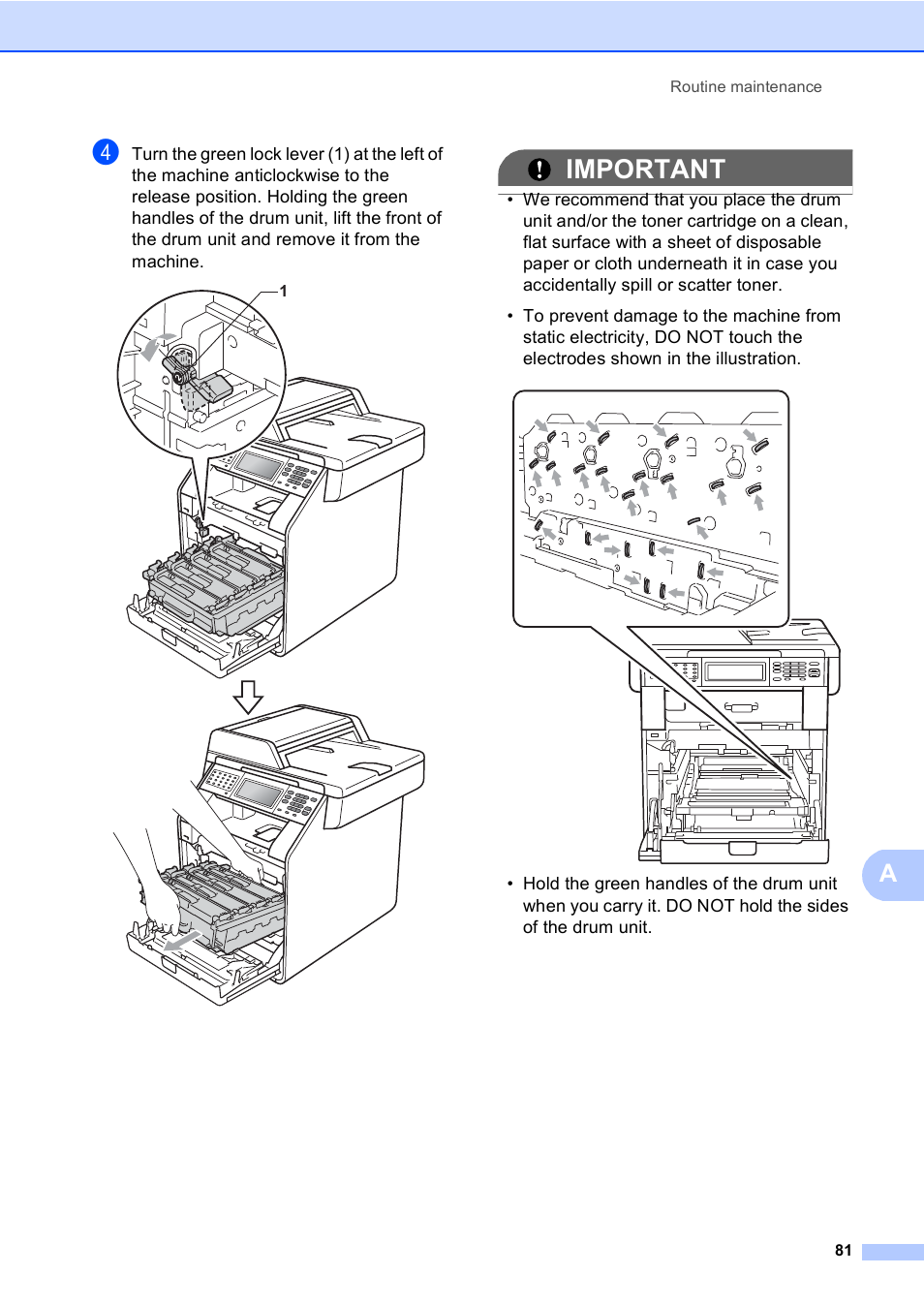 Important | Brother MFC 9970CDW User Manual | Page 89 / 218