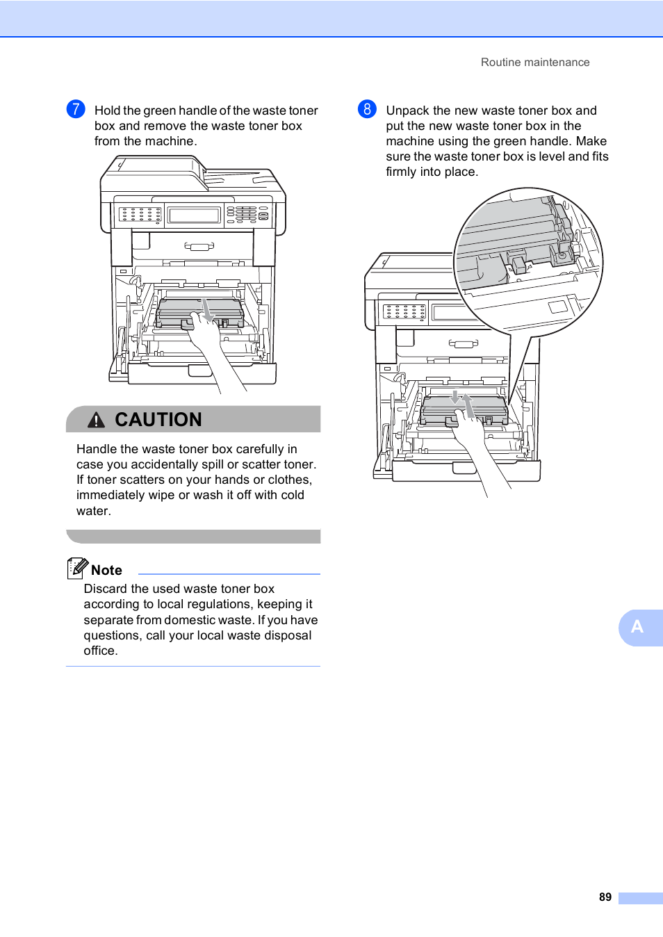 Caution | Brother MFC 9970CDW User Manual | Page 97 / 218