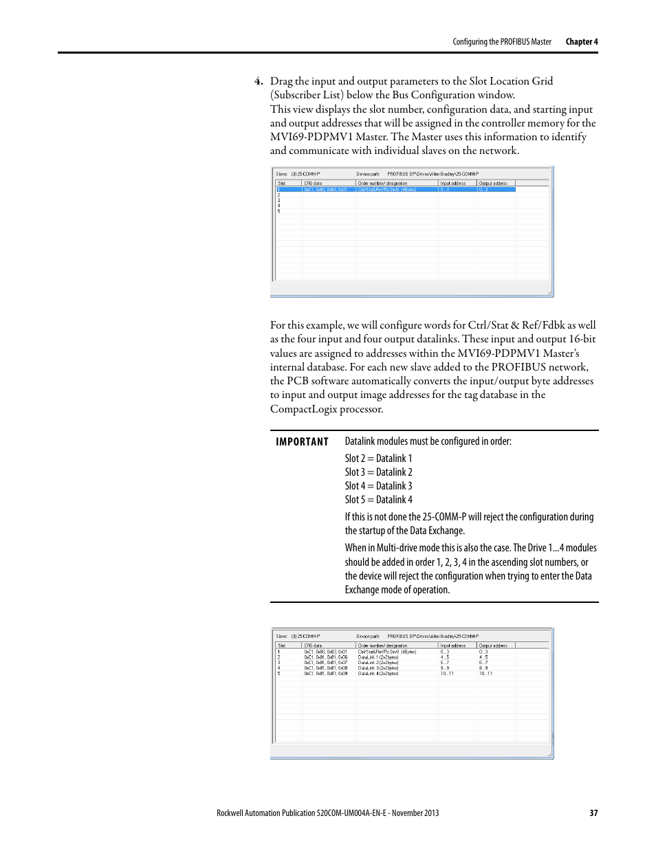 Rockwell Automation 25-COMM-P PowerFlex PROFIBUS DPV1 Adapter User Manual | Page 37 / 94